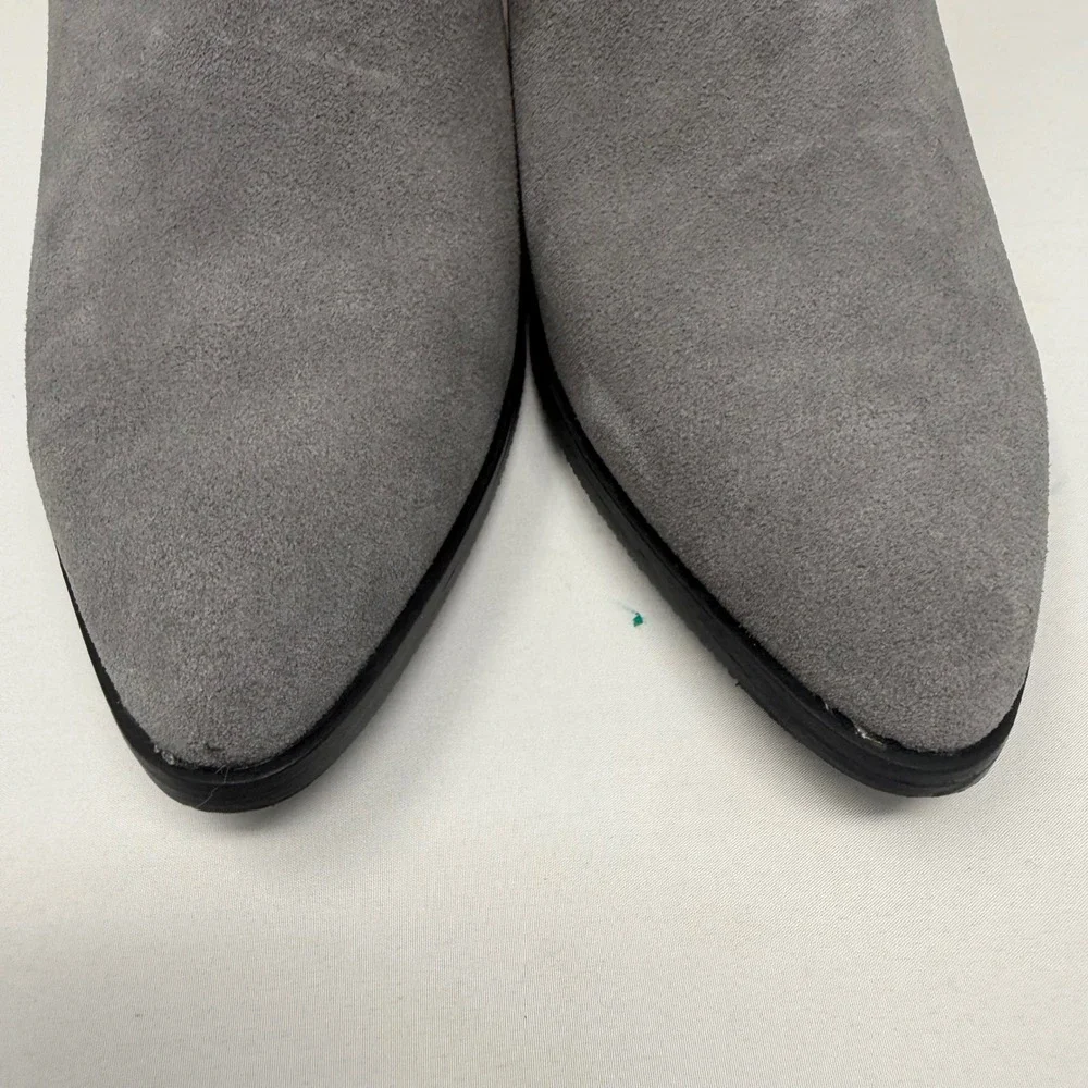 Blondo Noel Grey Suede Waterproof Ankle Boots Womens 8.5 M NOEL01SD 615